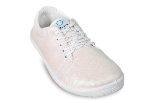 4.BARE 4.Urban White Flash Barefoot Vászoncipő